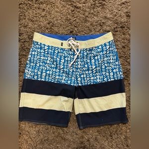 Vans Men's Size 36 Positive Vibe Warriors Stretch Board Shorts Swim Trunks
